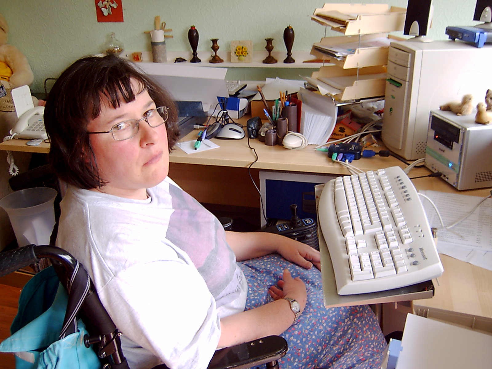 Myself at my computer in 2005