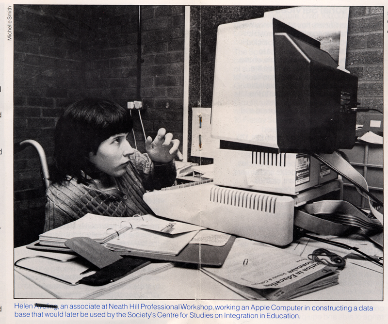 me at my first computer